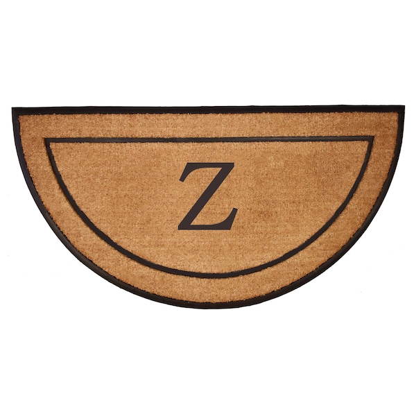 Calloway Mills Monogram Door Mat, Black, Natural, 36 in W x 72 in L 106573672Z - main